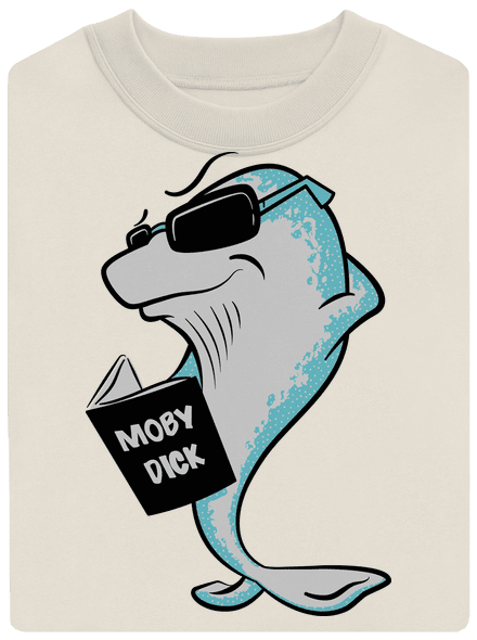 Moby Dick unisex mikina bez kapucne Off White