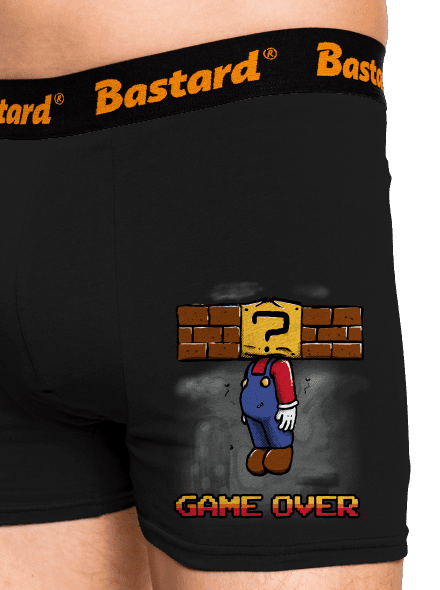 Game Over boxerky Black