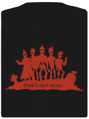 Punks Not Dead dámske športové tričko Black