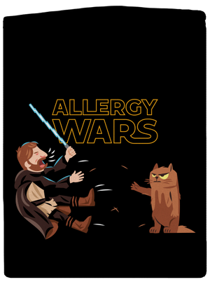 Allergy Wars dámska mikina na zips Black