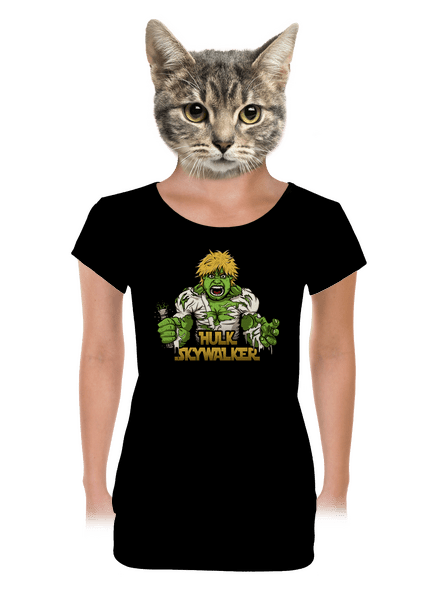 Hulk Skywalker dámske tričko s lemom Black