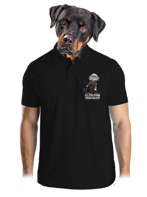 Neklidný bez piva pánska polokošeľa Black