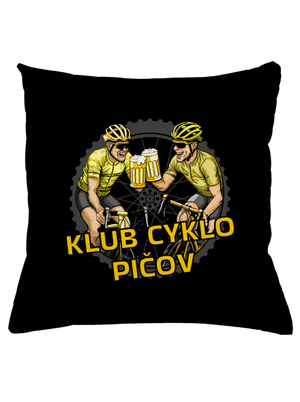 Klub cyklo pičov vankúš Black