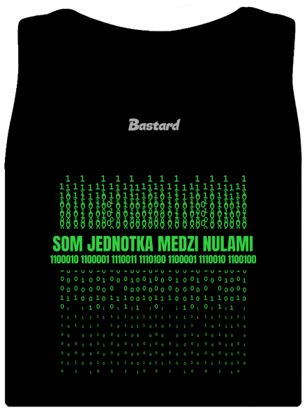 Jednotka medzi nulami dámske tielko klasické Black