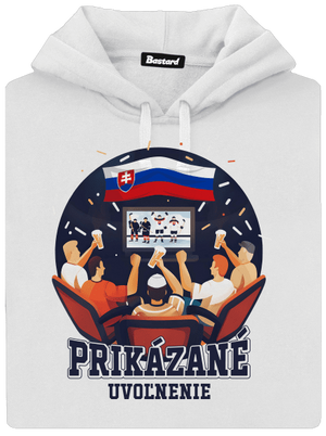 Prikázané uvoľnenie dámska mikina klokanka White