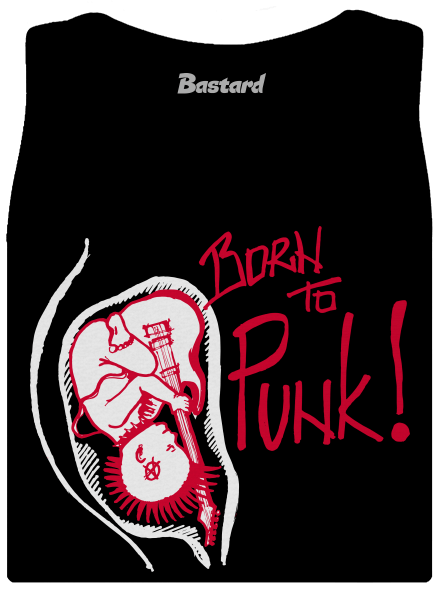 Born to punk dámske tielko klasické Black