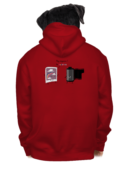 Be positive pánska mikina na zips Red