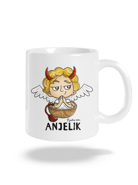 Anjelik klasický hrnček White