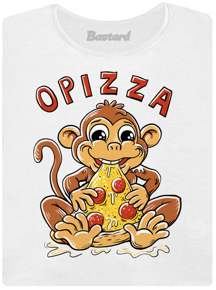 Opizza dámske tričko s lemom White
