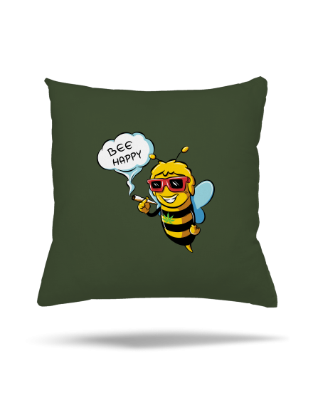Bee happy vankúš Olive Green