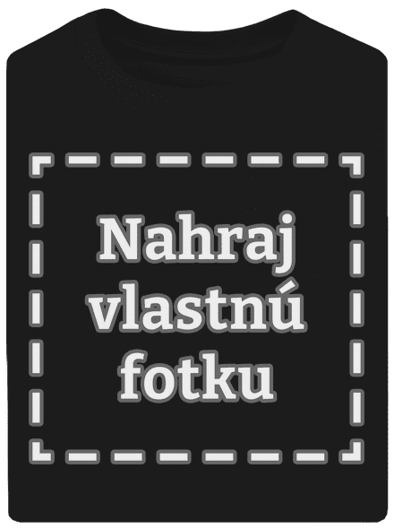 Vlastná potlač unisex tričko oversized Black