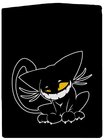 Evil cat pánska mikina na zips Black