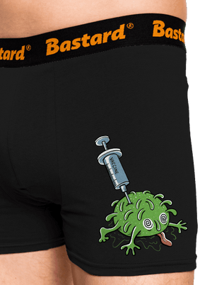 Zapichnutý covid boxerky Black