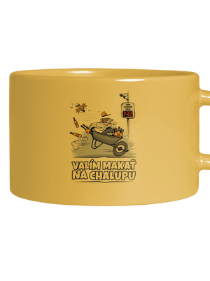 Valím na chalupu hrnček makronka Yellow Macaron