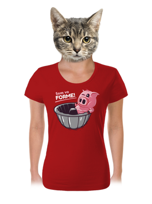 Vo forme dámske tričko Red Mal