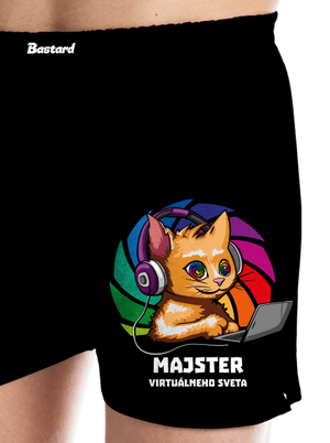 Majster virtuálneho sveta pánske trenky Black