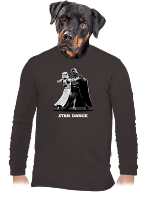 Star dance pánske dlhý rukáv Bear Brown