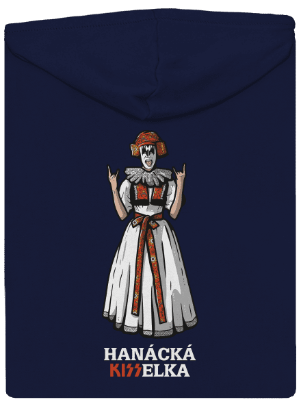 Hanácká Kisselka pánska mikina na zips Navy