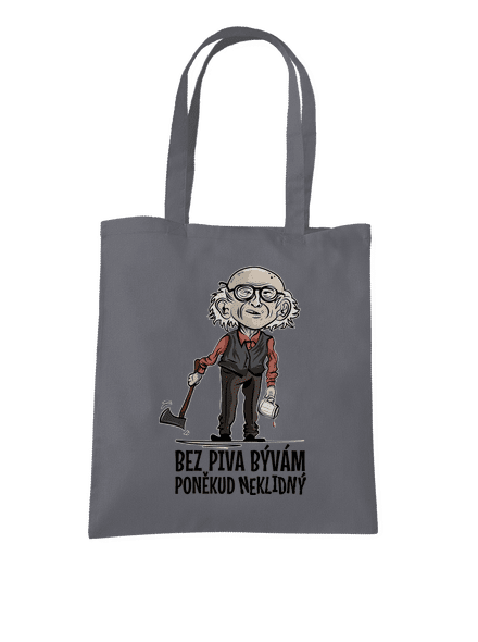 Neklidný bez piva taška Graphite grey