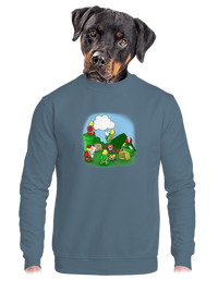 unisex mikina bez kapucne