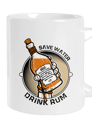 Save water veľký hrnček White