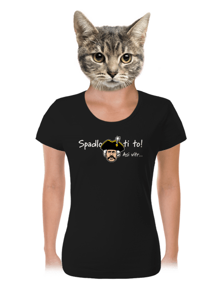 Spadlo ti to dámske tričko Black