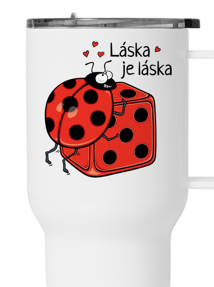 Láska je láska termohrnček White