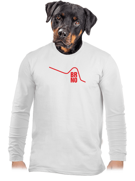 Brno pánske dlhý rukáv White