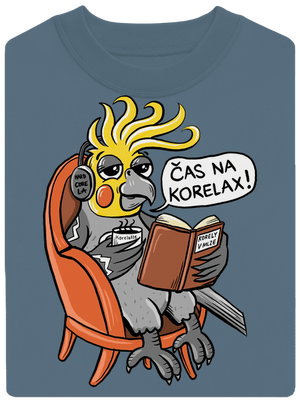 Korelax unisex mikina bez kapucne Nordic Blue