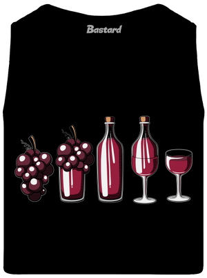 Evolúcia červeného vína pánske tielko Black