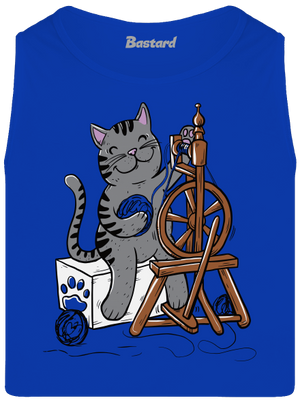 Mačka pradie pánske tielko Royal Blue