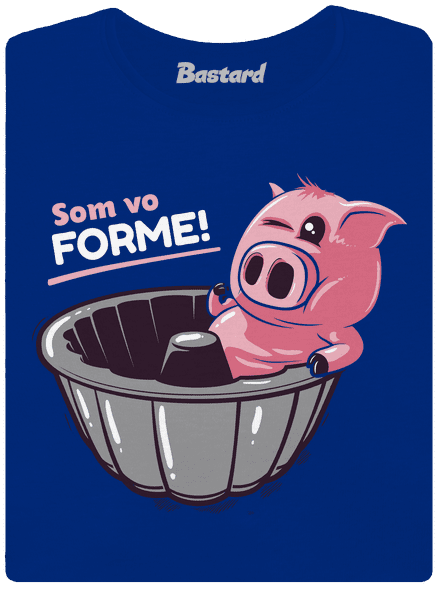 Vo forme dámske tričko s lemom Royal Blue Mal