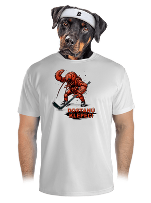 Dostanú klepec pánske športové tričko White