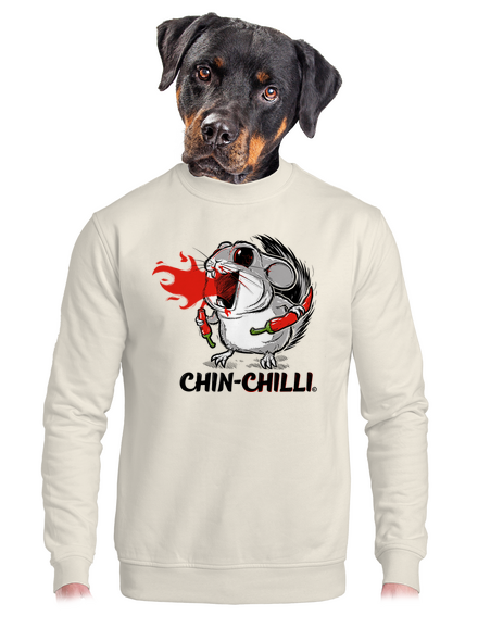 Chinchilli unisex mikina bez kapucne Off White