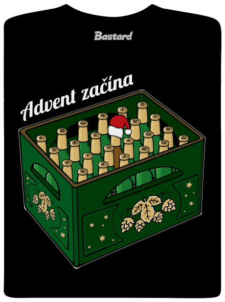 Advent začína detské tričko Black