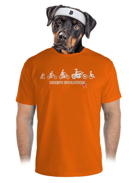 Biker’s Evolution pánske športové tričko Neon Orange