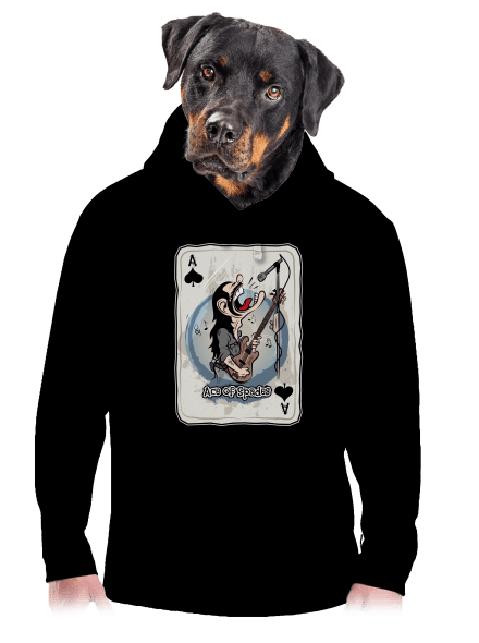 Ace of Spades pánska mikina klokanka Black