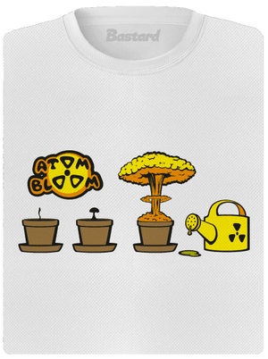 Atom bloom dámske športové tričko White