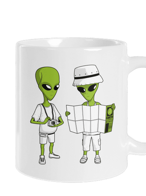Mimozemšťania klasický hrnček White