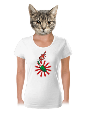 Kamikaze dámske tričko White