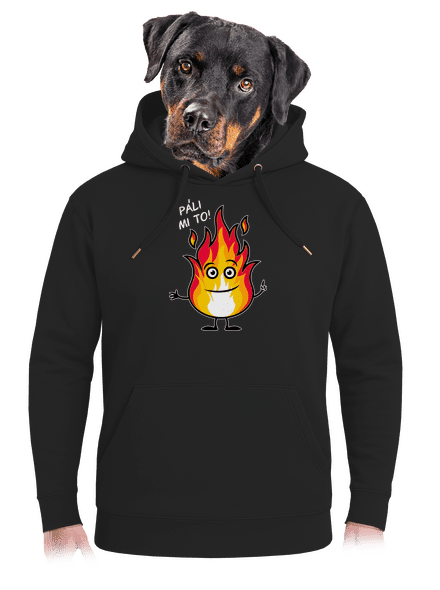 Páli mi to unisex mikina premium Dark Black