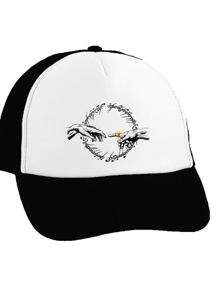 God of ring šiltovka truckerka Black cap