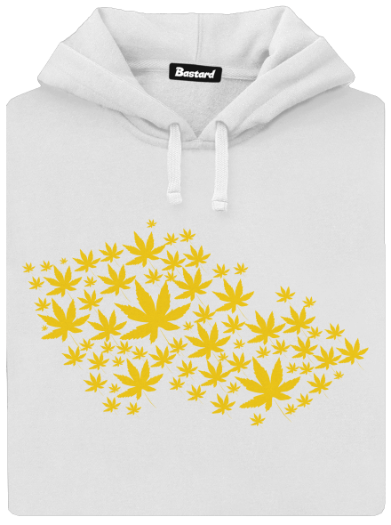 Ganja Country dámska mikina klokanka White