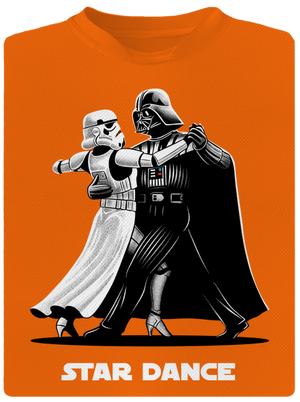 Star dance pánske športové tričko Neon Orange