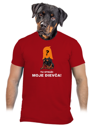 Tu strážim ja pánske tričko Red