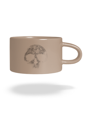 Smrtiaci spln hrnček makronka Brown Macaron