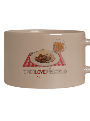 Knedlo vepřo zelo hrnček makronka Brown Macaron