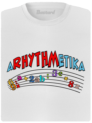 Arhythmetika dámske športové tričko White