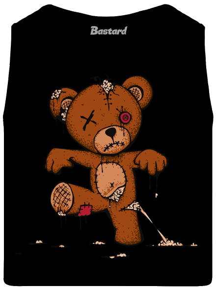 Zombie teddy pánske tielko Black