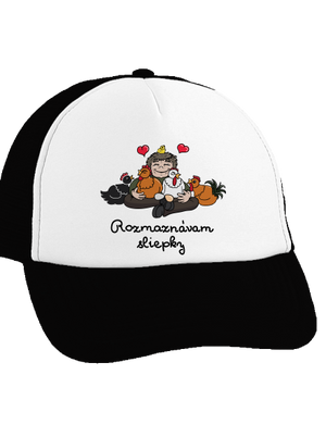 Rozmaznávam sliepky šiltovka truckerka Black cap